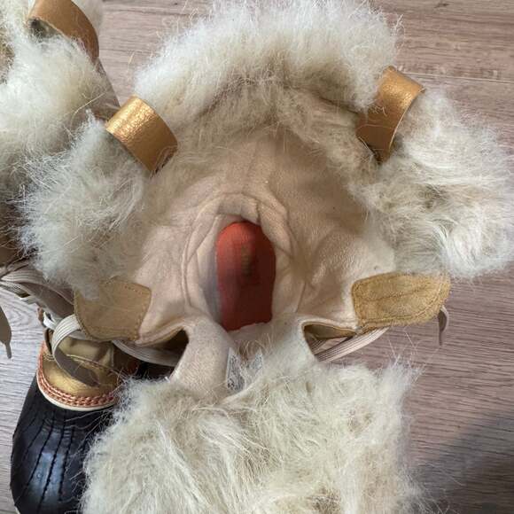 Sorel Tofino Women's Faux Fur Tall Waterproof Lace Up Snow Boots Gold Tan US Siz - Picture 15 of 15